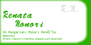 renata monori business card